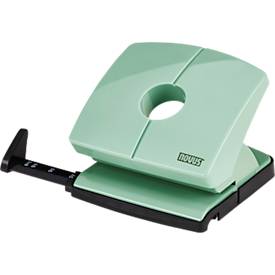Locher NOVUS B 220, bis zu 20 Blatt, für A4/A5/A6/B5/B6/US/3x8/Folio, Anschlagschiene, Vollmetall & Kunststoff, mellow-mint