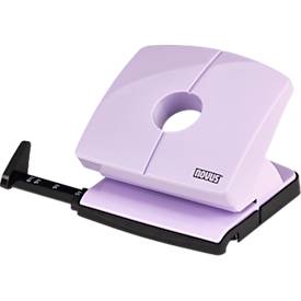 Locher NOVUS B 220, bis zu 20 Blatt, für A4/A5/A6/B5/B6/US/3x8/Folio, Anschlagschiene, Vollmetall & Kunststoff, pretty-lilac