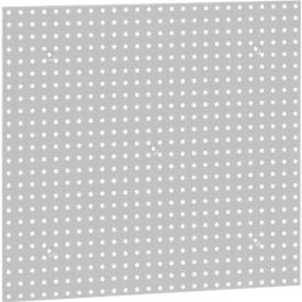 Lochplatte WFI, Wandmontage, Lochgröße 9 x 9 mm & Lochabstand 38 mm, L 988 x H 910 mm, Stahlblech, lichtgrau RAL 7035