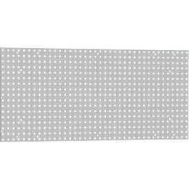 Lochplatte, zum Einhängen, 1950 x 900 mm, lichtgrau RAL 7035