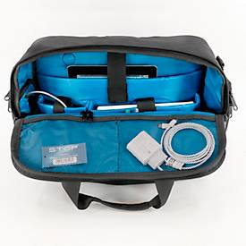 Lockerbag Stop Ocean Plastic RPET NIAS, als Tasche/Trolley/Rucksack nutzbar, Hauptfach, Laptopfach bis 15,6'', USB-Ladeport, Tragegriff, RPET, schwarz