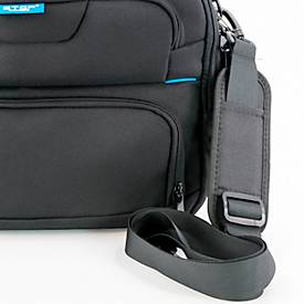 Lockerbag Stop Ocean Plastic RPET NIAS, als Tasche/Trolley/Rucksack nutzbar, Hauptfach, Laptopfach bis 15,6'', USB-Ladeport, Tragegriff, RPET, schwarz