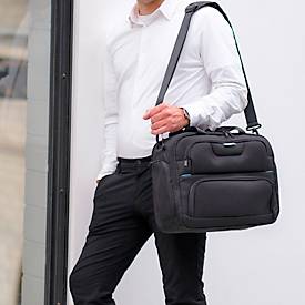 Lockerbag Stop Ocean Plastic RPET NIAS, als Tasche/Trolley/Rucksack nutzbar, Hauptfach, Laptopfach bis 15,6'', USB-Ladeport, Tragegriff, RPET, schwarz