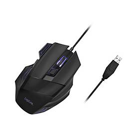 LogiLink - Maus - ergonomisch - optisch - 7 Tasten - kabelgebunden