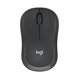 Logitech Bluetooth Maus M 240 Silent, für Links-/Rechtshänder, besonders leise, 3 Tasten und Scrollrad, 400-4000 dpi, bis 10 m, inkl. Batterie, graphit