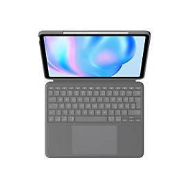 Logitech Combo Touch - Tastatur und Foliohülle - mit Trackpad - hintergrundbeleuchtet - Apple Smart connector - QWERTZ