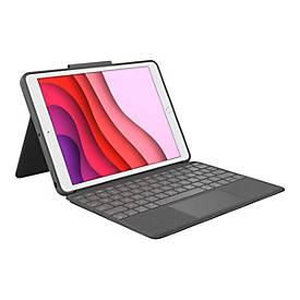 Logitech Combo Touch - Tastatur und Foliohülle - mit Trackpad - QWERTZ - Schweiz - Graphite