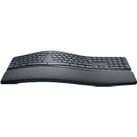Logitech® ERGO K860 drahtlose ergonomische Tastatur, Handflächenhebefunktion, 2 Jahre Batterie
