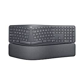 Logitech® ERGO K860 drahtlose ergonomische Tastatur, Handflächenhebefunktion, 2 Jahre Batterie