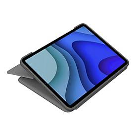 Logitech Folio Touch - Tastatur und Foliohülle - mit Trackpad - hinterleuchtet - Apple Smart connector - QWERTZ