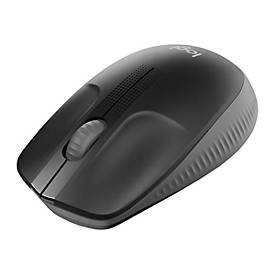 Logitech Funkmaus M 190, 3 Tasten und Scrollrad, 1000 dpi, bis 10 m, USB-A, inkl. Batterie, anthrazit