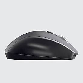 Logitech Funkmaus Marathon M705, für Rechtshänder, ergonomisch, 7 Tasten & Scrollrad,1000 dpi, bis 10 m, inkl. Unifying-Empfänger & Batterien, schwarz