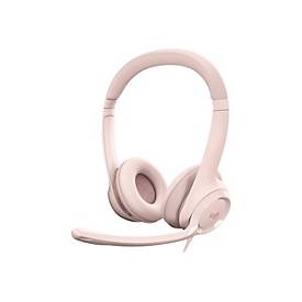 Logitech H390 - Headset - On-Ear - kabelgebunden - USB-A - rosÃ©