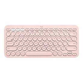 Logitech K380 Multi-Device Bluetooth Keyboard - Tastatur - QWERTY - US International - rosé