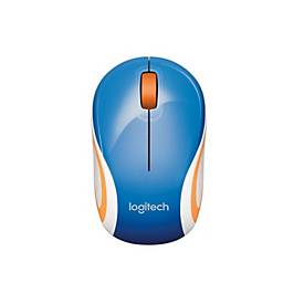 Logitech M187 - Maus - 2.4 GHz - Blau