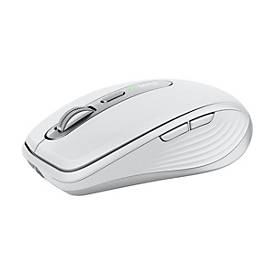 Logitech Master Series MX Anywhere 3S for Mac - Maus - 6 Tasten - kabellos - Bluetooth - Pale Gray