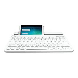 Logitech Multi-Device K480 - Tastatur - kabellos - Bluetooth - Deutsch - weiß