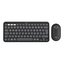 Logitech Pebble 2 Combo - Tastatur-und-Maus-Set - kabellos - Bluetooth LE - QWERTZ - Deutsch