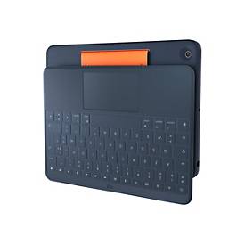 Logitech Rugged Combo 3 Touch for Education - Tastatur und Foliohülle - mit Trackpad - Apple Smart connector - QWERTZ - 