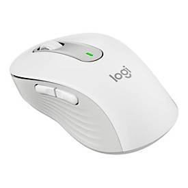 Logitech Signature M650 L LEFT - Maus - Größe L - Bluetooth, 2.4 GHz - Off-White