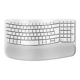 Logitech Wave Keys - Tastatur - kabellos - 2.4 GHz, Bluetooth LE - QWERTZ - Deutsch