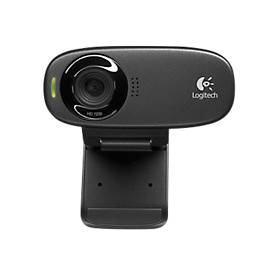 Logitech® Webcam C310, HD-Video 1280 x 720 px, Foto 5 MP, Mikrofon, Geräusch- & Lichtfilter, 1-Klick-HD-Upload, USB 2.0, Universalhalterung, USB-Kabel