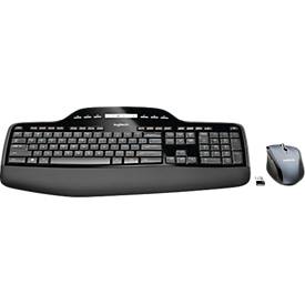 Logitech Wireless Desktop MK710, ergonomisch, Set aus Tastatur und Maus