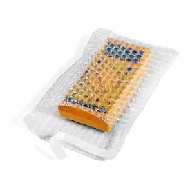 Luftpolsterbeutel, mit Selbstklebeverschlusslasche, 2-lagig, Stärke 70 μ, LDPE-Folie, transparent, 150 x 200 mm, ab 200 Stück