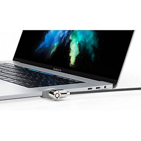 MacBook Schloss Set Compulocks Ledge, für MacBook Pro 13 Touch o. Pro 15 Touch, Adapter, T-Bar, Sicherungskabel 1,8 m