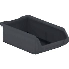 Magazijnbak serie ENTRY 210 SSI Schäfer - gerecycled kunststof - L 168 x B 103 x H 52 mm-  0,5l -  zwart