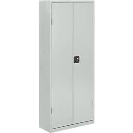 Magazinschrank, 1690 mm hoch, 11 Böden, 60 SSI Schäfer Serie PROFI LF 211/221, mit Türen, lichtgrau