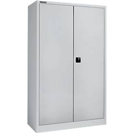 Magazinschrank Schäfer Shop Select, mit Ausstattung, B 1200 x T 500 x H 1935 mm, Stahl, weißaluminium RAL 9006