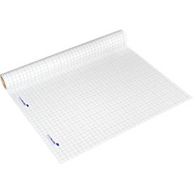 Magic Charts Legamaster, für Flipcharts, kariert, selbstklebend & beschreibbar, inkl. Permanentmarker, L 1200 x B 900 mm, 100 % recyclingfähig, Polypropylen, weiß, 15 Blatt
