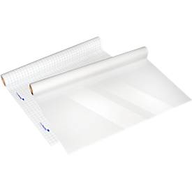 Magic Charts Legamaster, für Flipcharts, kariert, selbstklebend & beschreibbar, inkl. Permanentmarker, L 1200 x B 900 mm, 100 % recyclingfähig, Polypropylen, weiß, 15 Blatt