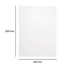 Magic Charts Legamaster, für Whiteboards, blanko, selbstklebend & beschreibbar, inkl. Boardmarker, B 600 x H 800 mm, 100 % recyclingfähig, Polypropylen, weiß, 25 Blatt