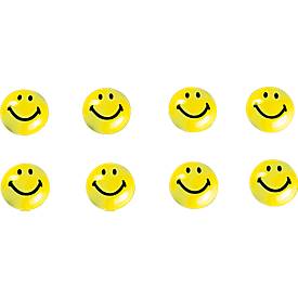 Magnet, Smilies, 20 mm, 8 Stück