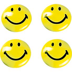 Magnet, Smilies, 40 mm, 4 Stück