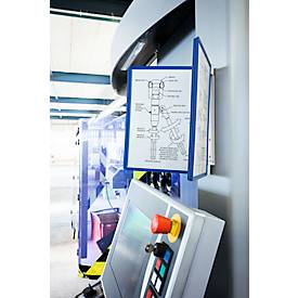 Magnet-Wandhalter-Set Vario Wall, inkl. 5 Tafeln, dunkelblau