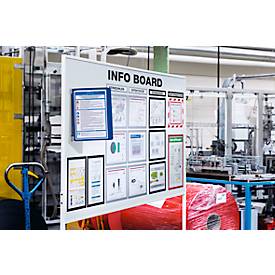 Magnet-Wandhalter-Set Vario Wall, inkl. 5 Tafeln, dunkelblau