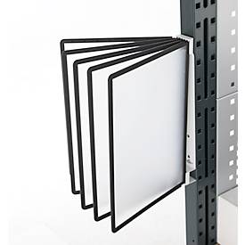 Magnet-Wandhalter-Set Vario Wall, inkl. 5 Tafeln, schwarz