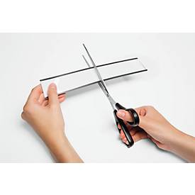 Magnetisches C-Profil, B 200 x H 30 mm, inkl. Einsteckschilder, 50 Stück + 52 Schilder