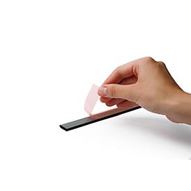 Magnetleiste DURAFIX® Rail, B 210 x H 17 mm, selbstklebend, blasenfreie Optik, silber