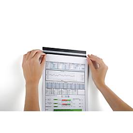 Magnetleiste DURAFIX® Rail, B 210 x H 17 mm, selbstklebend, blasenfreie Optik, silber