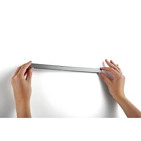 Magnetleiste DURAFIX® Rail, B 297 x H 17 mm, selbstklebend, blasenfreie Optik, silber