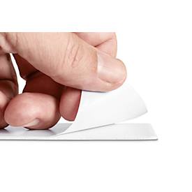 Magnetleiste MAUL, selbstklebend, kratzfest, beliebig kombinierbar, L 1000 x B 50 mm, Metall lackiert, weiß