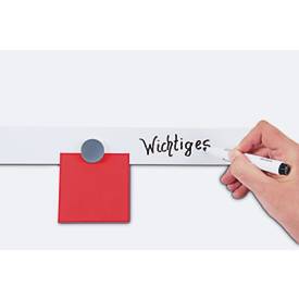 Magnetleiste Maul Standard, inkl. 2 Magnete, B 50 x L 500 mm, weiß/grau