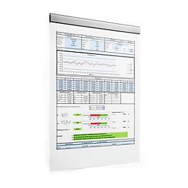 MagnetleisteDurafix Rail, B 210 x H 17 mm, selbstklebend, blasenfreie Optik, silber