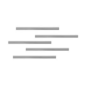 MagnetleisteDurafix Rail, B 297 x H 17 mm, selbstklebend, blasenfreie Optik, silber