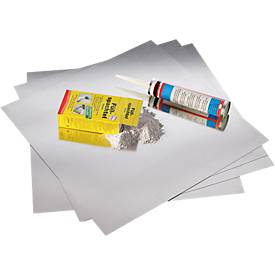 Magnetowand®, zur Befestigung unter Tapete, Inhalt 4, 8 oder 20 Platten