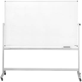 magnetoplan® Whiteboard, mobil, emailliert, H 1000 x B 2000 mm